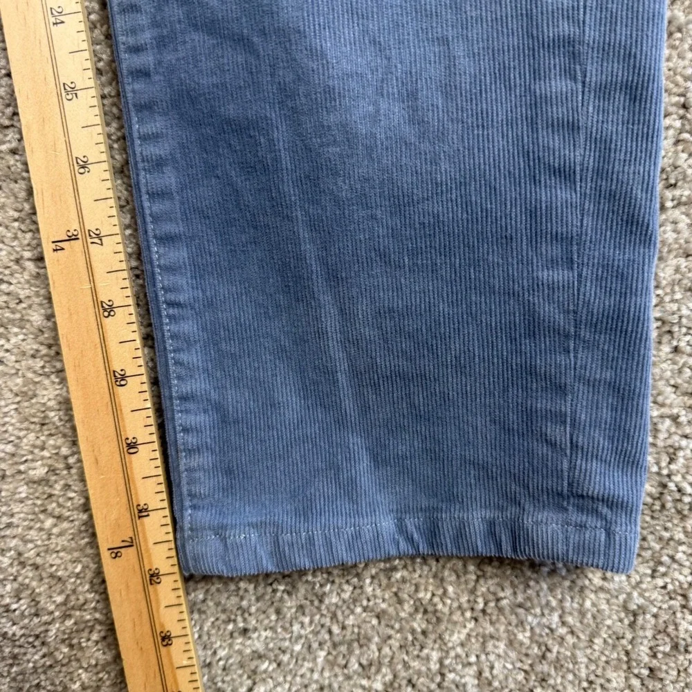Brooks Brothers Slim Fit Blue Grey Corduroy Pants Mens 33x32 Stretch‎ 5-Pocket